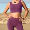 Yoga Bekleidung aus Biobaumwolle in Violett 