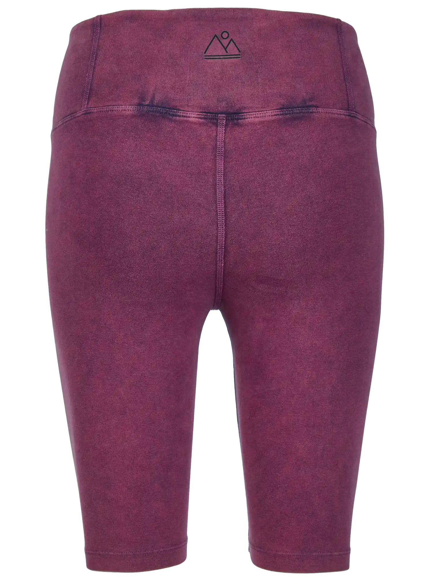 Yoga Biker Shorts handgefärbt aus Biobaumwolle in Violett