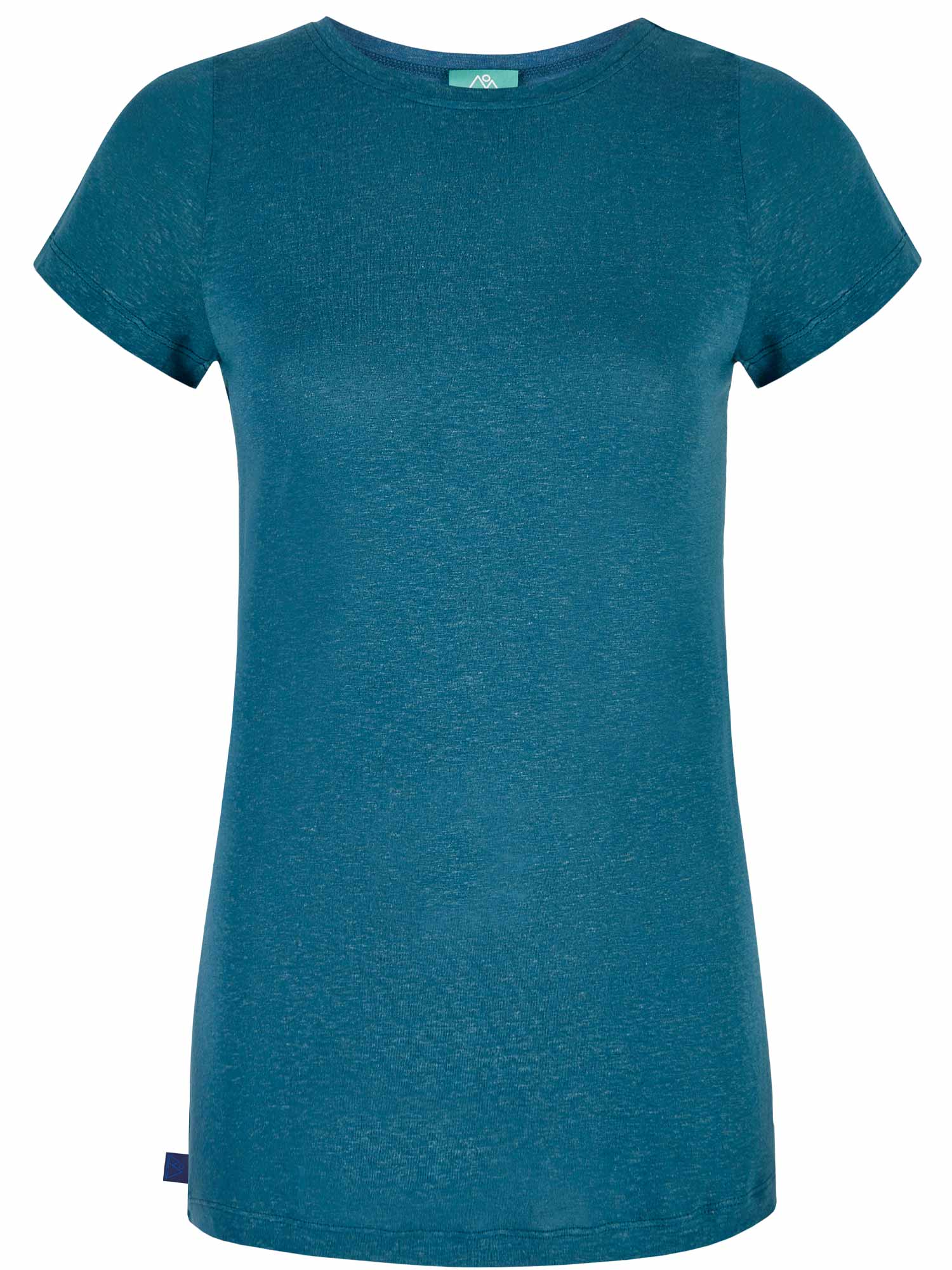 T-Shirt aus Hanf und Tencel in Blau