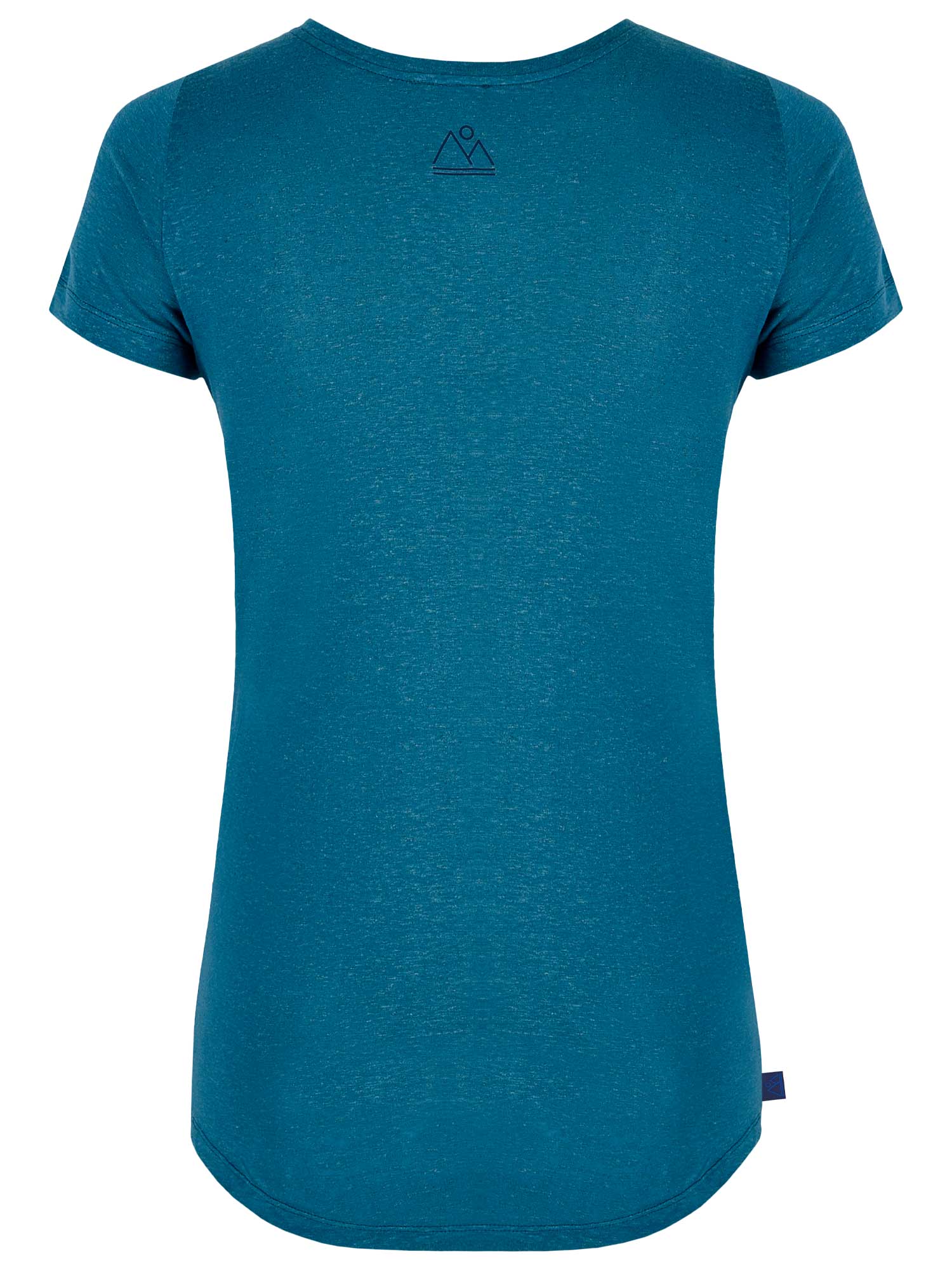 T-Shirt aus Hanf und Tencel in Blau